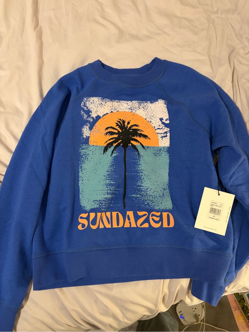 Spiritual Gangster Blue Crewneck New w tags